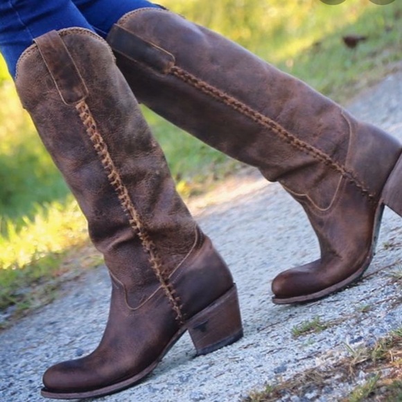 Lane Plain Jane Knee High Western Boot 